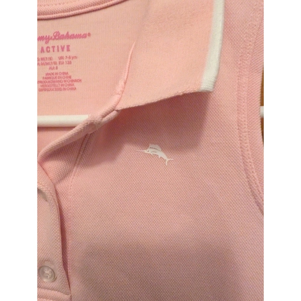 Tommy Bahama Active Girls Light Pink Sleeveless Dress Size M (7-8) Stretch EUC - Picture 3 of 7
